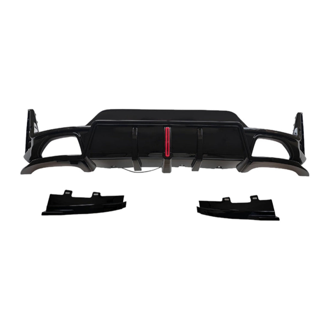 BOS Tuning Heckdiffusor mit LED-Rücklicht in Gloss Black