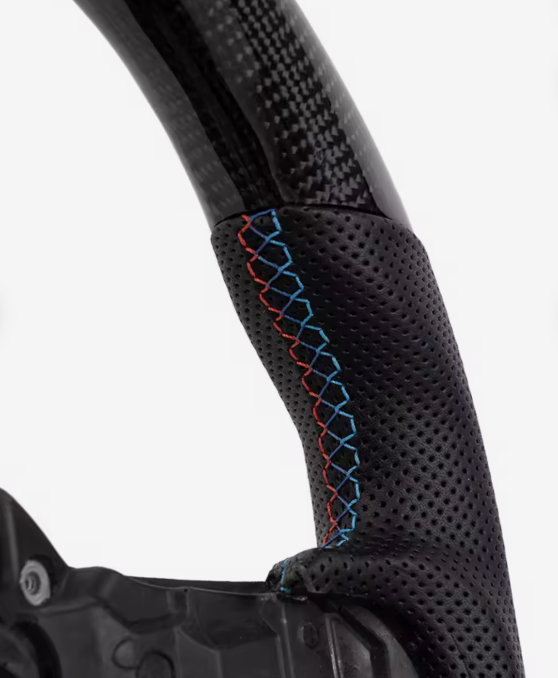 Performance Lenkrad aus Echtcarbon und perforiertem Leder für BMW – Ansicht 3