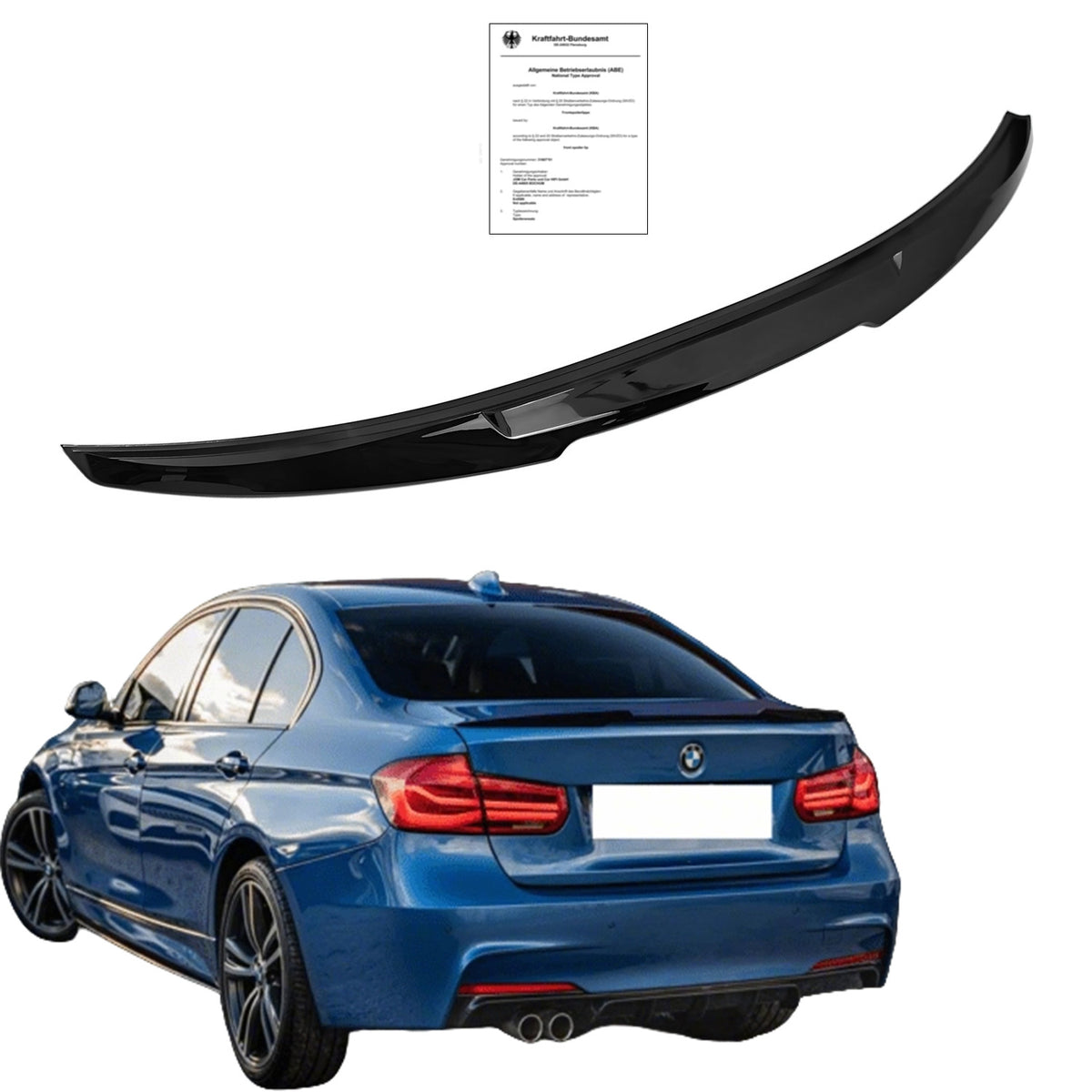 BOS Tuning Heckspoiler Lippe Gloss Black (3er F30)